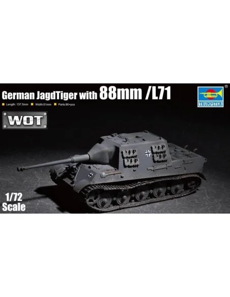 German JagdTiger with 88mm /L71, 1/72 - Trumpeter 07166