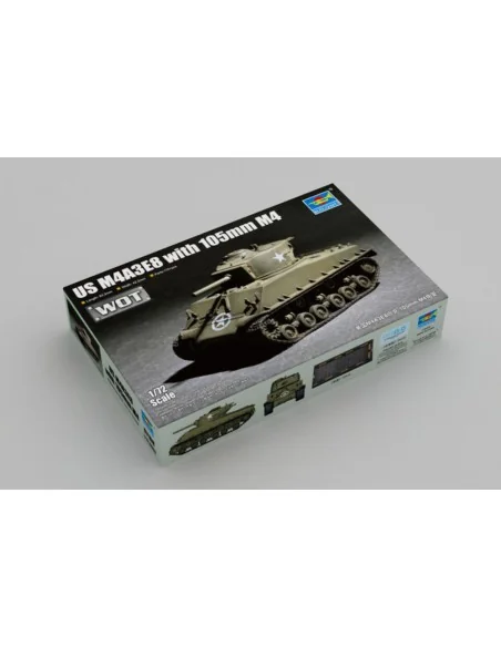 US M4A3E8 with 105mm M4, 1/72 - Trumpeter 07168