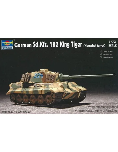 Sd.Kfz. 182 King Tiger Henschel, 1/72 - Trumpeter 07201