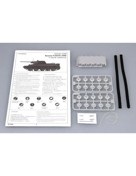 Russian T-34/76 Model 1942, 1/72 - Trumpeter 07206