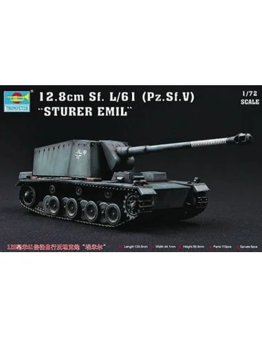 Sturer Emil 12, 8 cm Sf. L/61 Pz.Sf.V, 1/72 - Trumpeter 07210