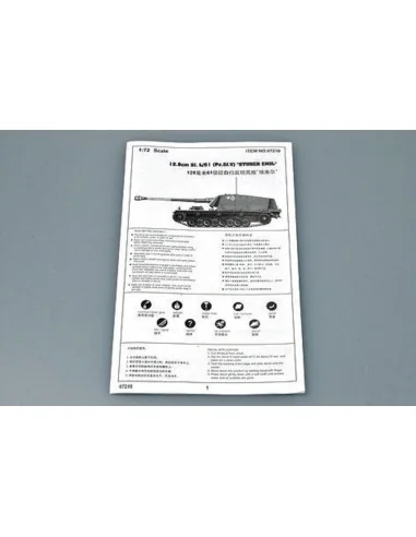 Sturer Emil 12, 8 cm Sf. L/61 Pz.Sf.V, 1/72 - Trumpeter 07210