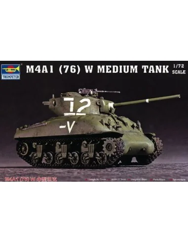 [NO_DESC] M4A1 (76) W Tank, 1/72 - Trumpeter 07222