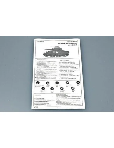 M4 (Mid) Tank, 1/72 - Trumpeter 07223