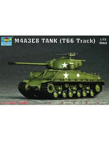 M4A3E8 Tank (T66 Track), 1/72 - Trumpeter 07225