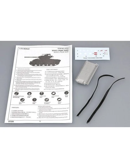 M4A3 76(W) Tank, 1/72 - Trumpeter 07226