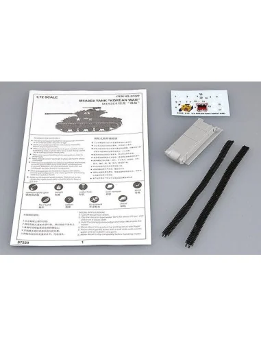 M4A3E8 Tank (T80 Track), 1/72 - Trumpeter 07229