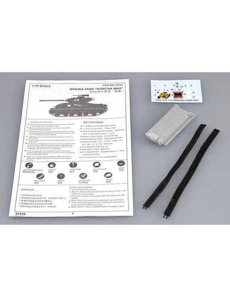M4A3E8 Tank (T80 Track), 1/72 - Trumpeter 07229