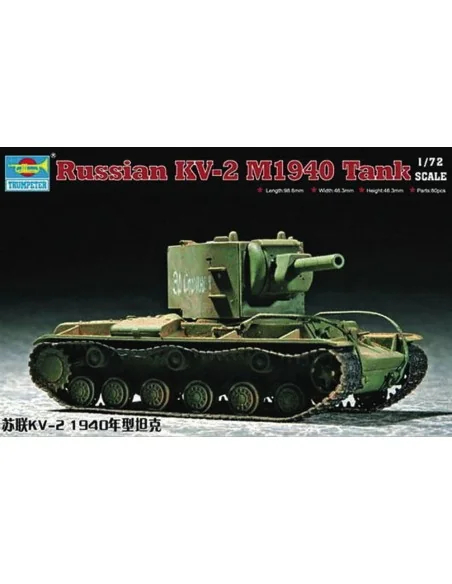Soviet KV-2 M1940, 1/72 - Trumpeter 07235