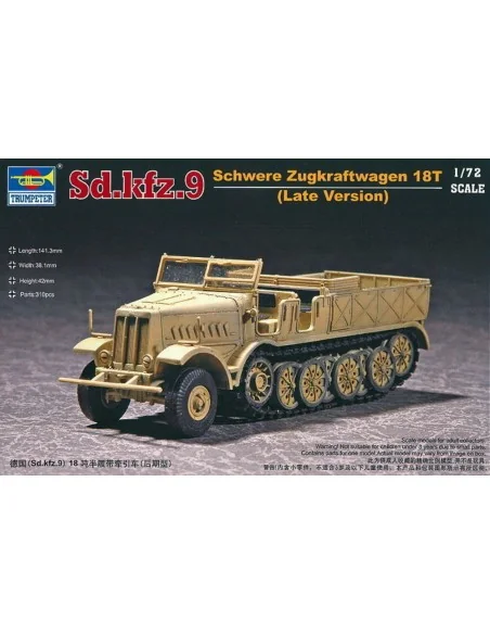 Sd.Kfz. 9 schwerer Zugkraftwagen 18t Type F3, 1/72 - Trumpeter 07252