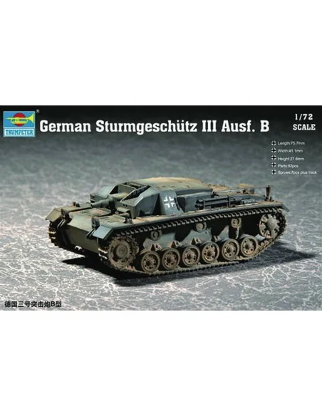 German Sturmgeschütz III Ausf. B, 1/72 - Trumpeter 07256