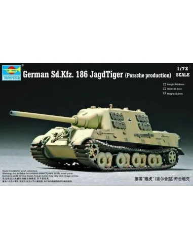 German Sd.Kfz.186 Jagdtiger (Porsche model), 1/72 - Trumpeter 07273