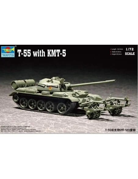 T-55 with KMT-5, 1/72 - Trumpeter 07283