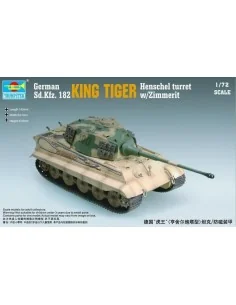 King Tiger Henschel Turret w/Zimmerit, 1/72 - Trumpeter 07291