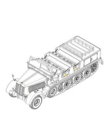 Sd.Kfz.8 Schwerer Zugkraftwagen 12t, 1/72 - Trumpeter 07403