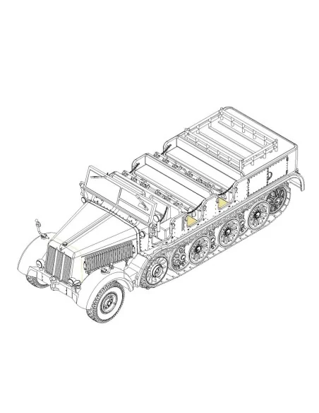 [NO_DESC] Sd.Kfz.8 Schwerer Zugkraftwagen 12t, 1/72 - Trumpeter 07403