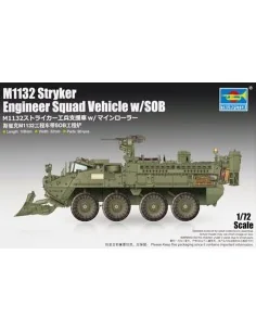 [M1132 Stryker Engineer Squad Vehicle w/LWMR-Mine Roller/SOB], 1/72...