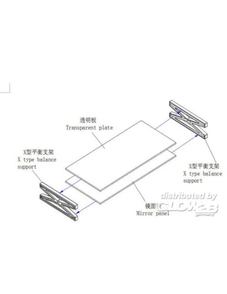 Mirror display stand - Master Tools 08006
