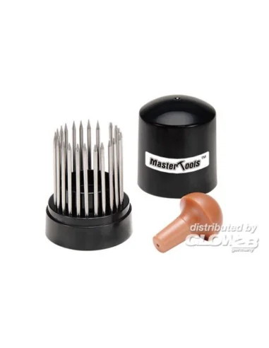 HG Micro Rivet Punch (23 Pcs, 0.25mm-1.35mm) - Master Tools 08020