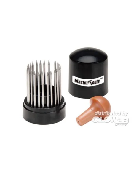 HG Micro Rivet Punch (23 Pcs, 0.25mm-1.35mm) - Master Tools 08020