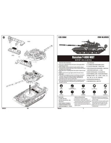 Russian T-80U MBT, 1/35 - Trumpeter 09525