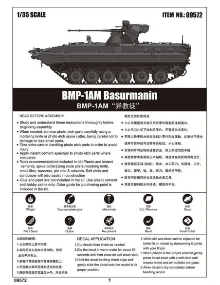 BMP-1 Basurmanin IFV, 1/35 - Trumpeter 09572