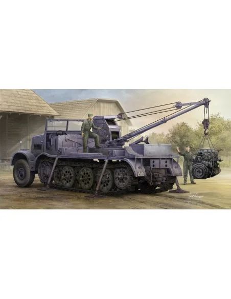 Schwerer Zugkraftwagen 18 t with 6 t Billstein-Crane, Sd.Kfz.9/1, 1...