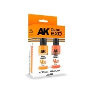 PURE ORANGE & FADED ORANGE DUAL EXO Set 4 - AK Interactive AK1546