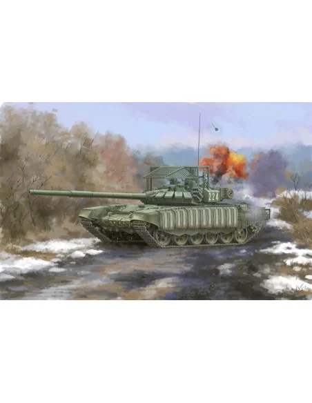 Russian T-72B3 with 4S24 Soft Case ERA&Grating Ar., 1/35 - Trumpete...