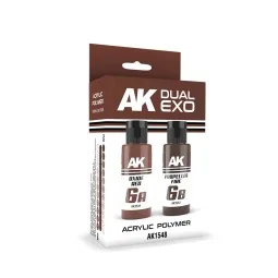 OXIDE RED & PROPELLER FIRE DUAL EXO Set 6 - AK Interactive AK1548