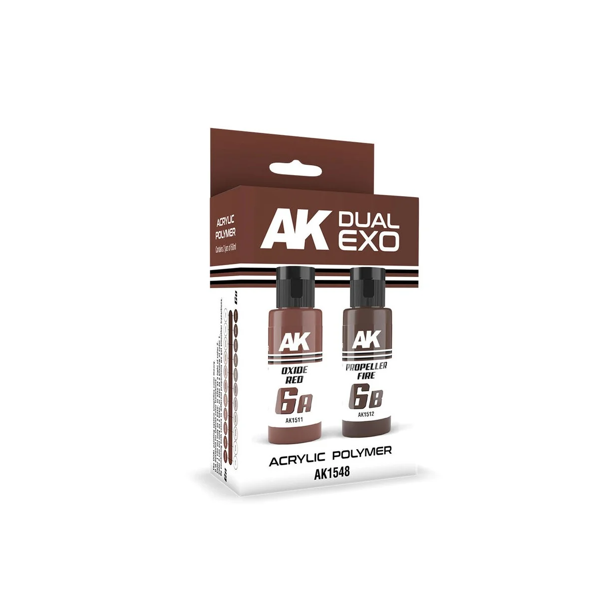 OXIDE RED & PROPELLER FIRE DUAL EXO Set 6 - AK Interactive AK1548
