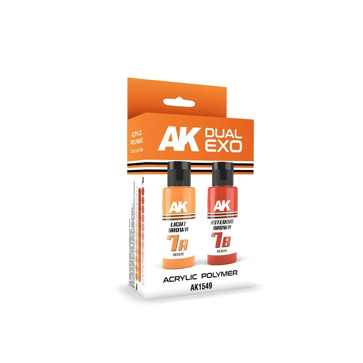 LIGHT BROWN & ASTEROID BROWN DUAL EXO Set 7 - AK Interactive AK1549