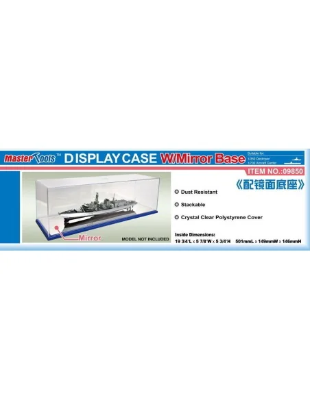 Acrylic Display Case with Mirror Base 501x149x146mm - Master Tools ...