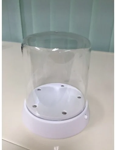 [NO_DESC] Round Top Acrylic Display Case with LED Light (ø84 x 115m...