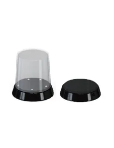 Flat Top Acrylic Display Case with LED Light (ø84 x 115mm) - Master...