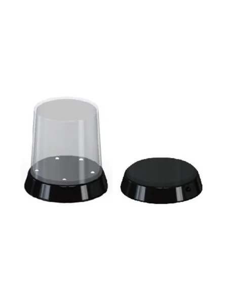 Flat Top Acrylic Display Case with LED Light (ø84 x 115mm) - Master...