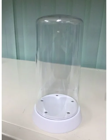 [NO_DESC] Round Top Acrylic Display Case with LED Light (ø84 x 185m...
