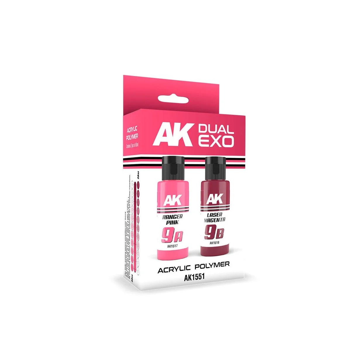 RANGER PINK & LASER MAGENTA DUAL EXO Set 9 - AK Interactive AK1551