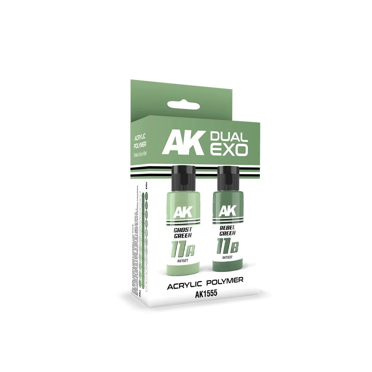 GHOST GREEN & REBEL GREEN DUAL EXO Set 11 - AK Interactive AK1555