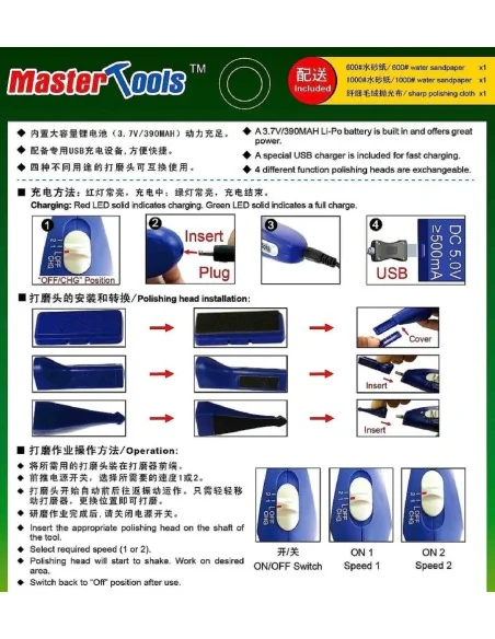 Electric Sander/Polisher - Master Tools 09939