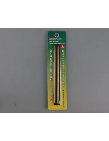 [NO_DESC] 20CM Brass Pipe / Messingrohr Set 2 - Master Tools 09943