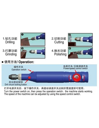 Electric Grinder/Drill - Master Tools 09953