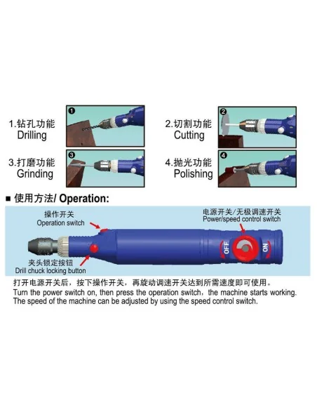 Electric Grinder/Drill - Master Tools 09953