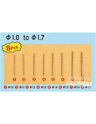 Twist Drilling Auger Bit set 2 (1, 0-1, 7) - Master Tools 09955