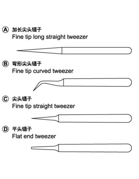Tweezers set - Master Tools 09957