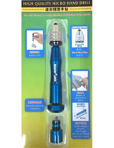 High Quality Micro Hand Drill - Master Tools 09961