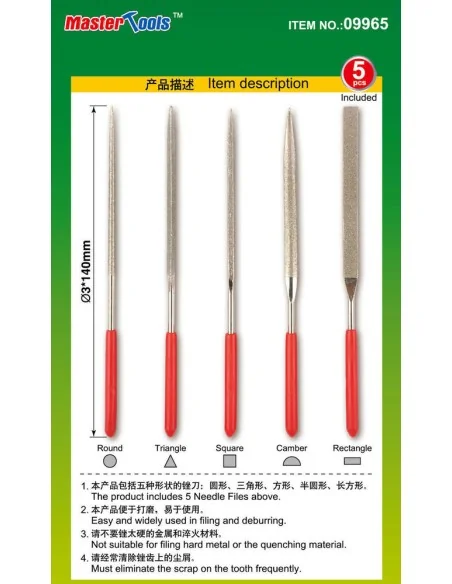 [NO_DESC] Assorted diamond files set(Grit size150 3x140mm - Master ...