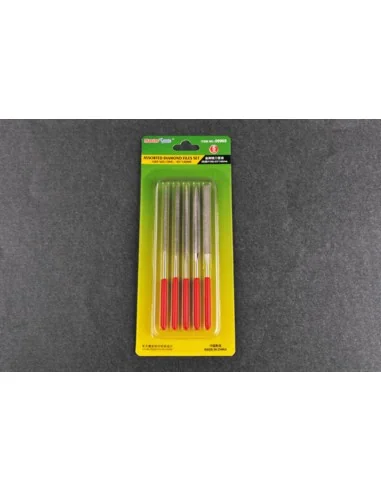 Assorted diamond files set(Grit size150 3x140mm - Master Tools 09965