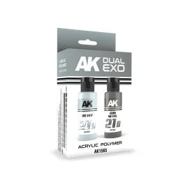 SILVER & GUN METAL DUAL EXO Set 21 - AK Interactive AK1565