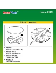 Paint Pallet with Brush Rest - Master Tools 09974 2